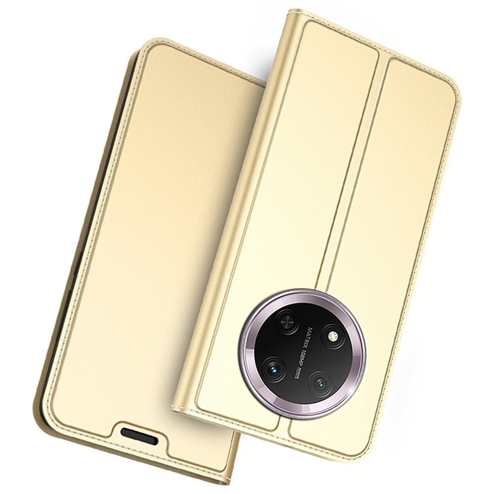 Leather Phone Case for Honor Magic7 Lite 5G / X9c 5G / X60 Pro 5G Card Holder Stand Magnetic Closure Mobile Cover