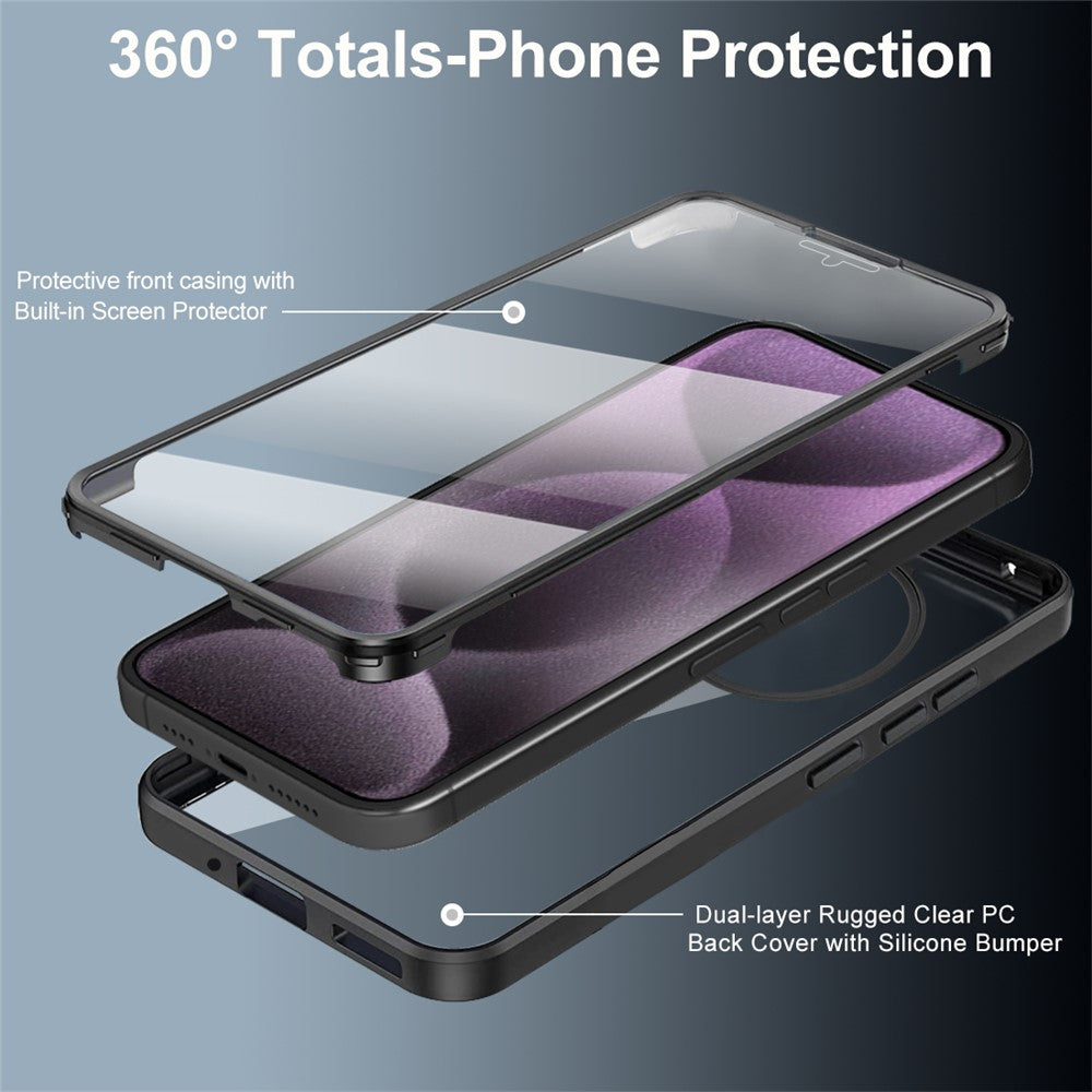 Gennemsigtigt mobilcover i akryl + TPU med PET-skærmfilm til Oppo Reno12 FS 5G / Reno12 F 5G / Reno12 F 4G