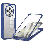 Gennemsigtigt mobilcover i akryl + TPU med PET-skærmfilm til Oppo Reno12 FS 5G / Reno12 F 5G / Reno12 F 4G