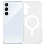 For Samsung Galaxy A56 5G Magnetic Case TPU + Acrylic Clear Phone Cover