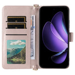 For Oppo Reno13 5G (Global) Wallet Case with Shoulder / Wrist Strap Leather Phone Cover Stand