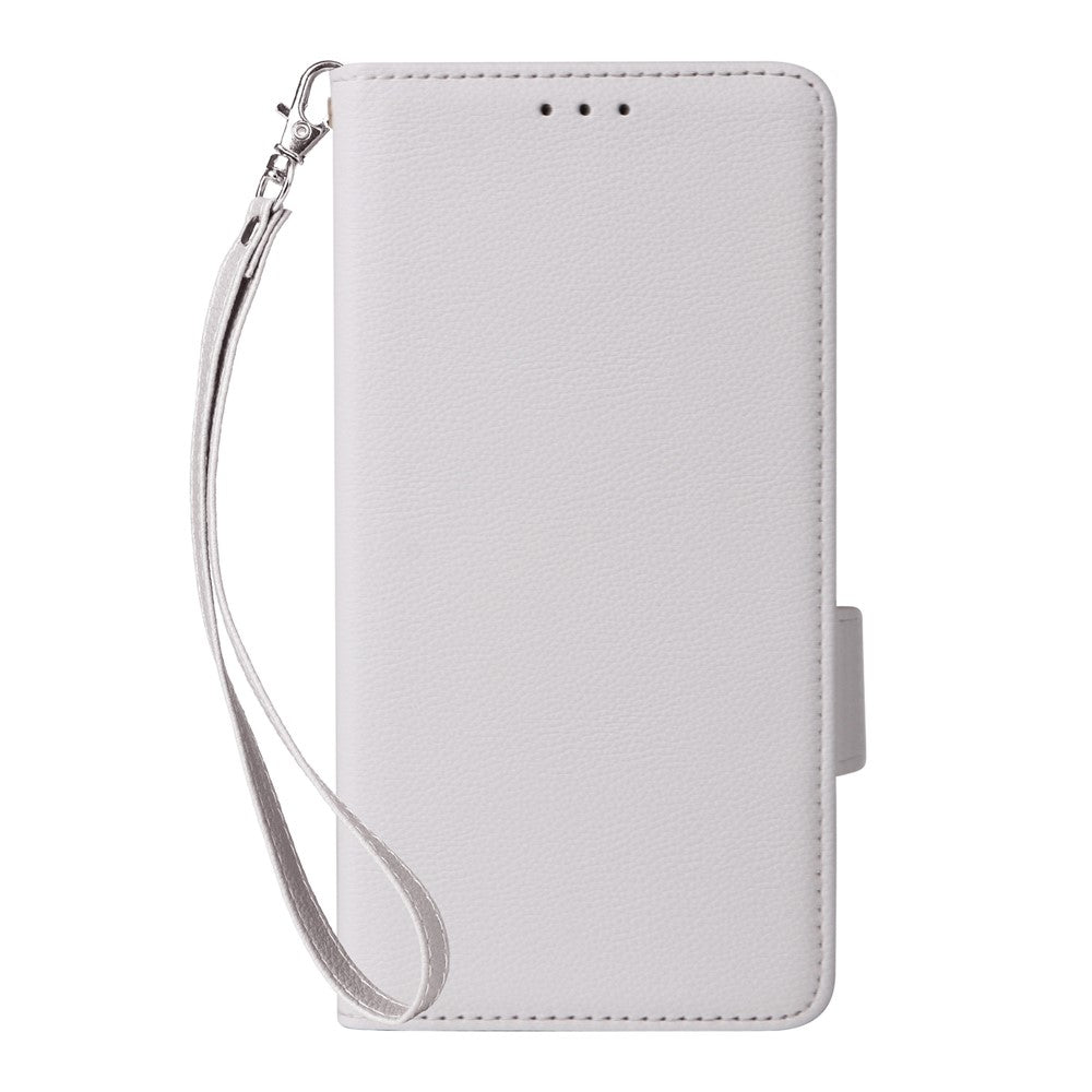 For Oppo Reno13 5G (Global) Case with Wrist Strap Litchi Texture PU Leather Wallet Phone Cover