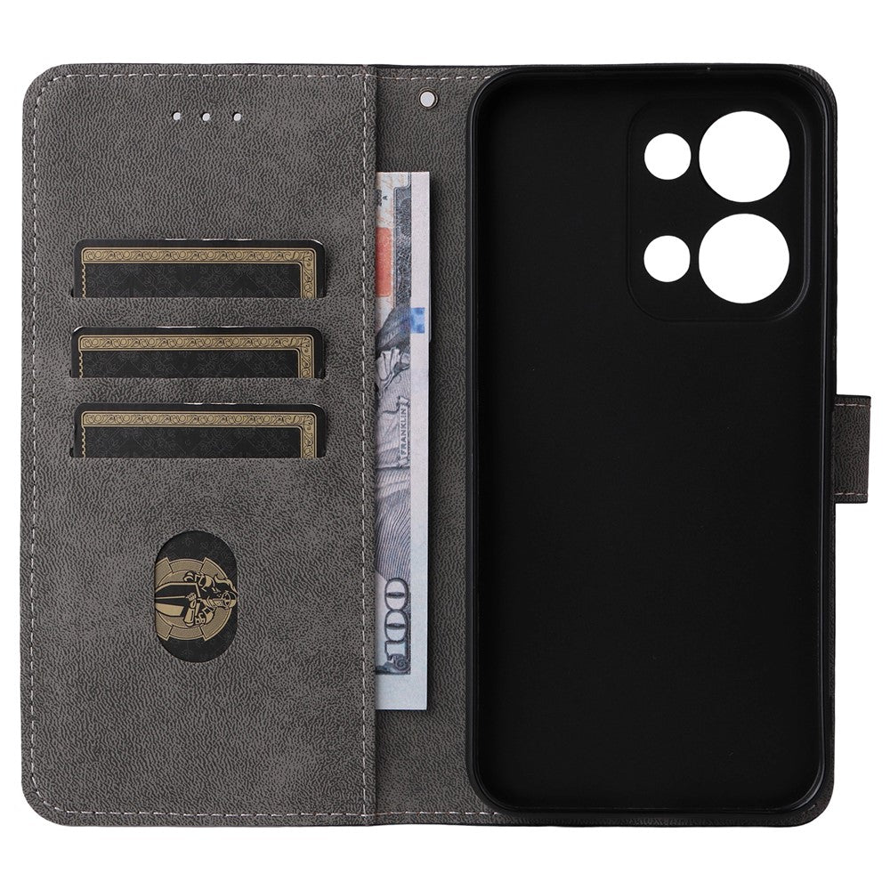 For Oppo Reno13 5G (Global) Wallet Case RFID Blocking PU Leather Cover Stand View