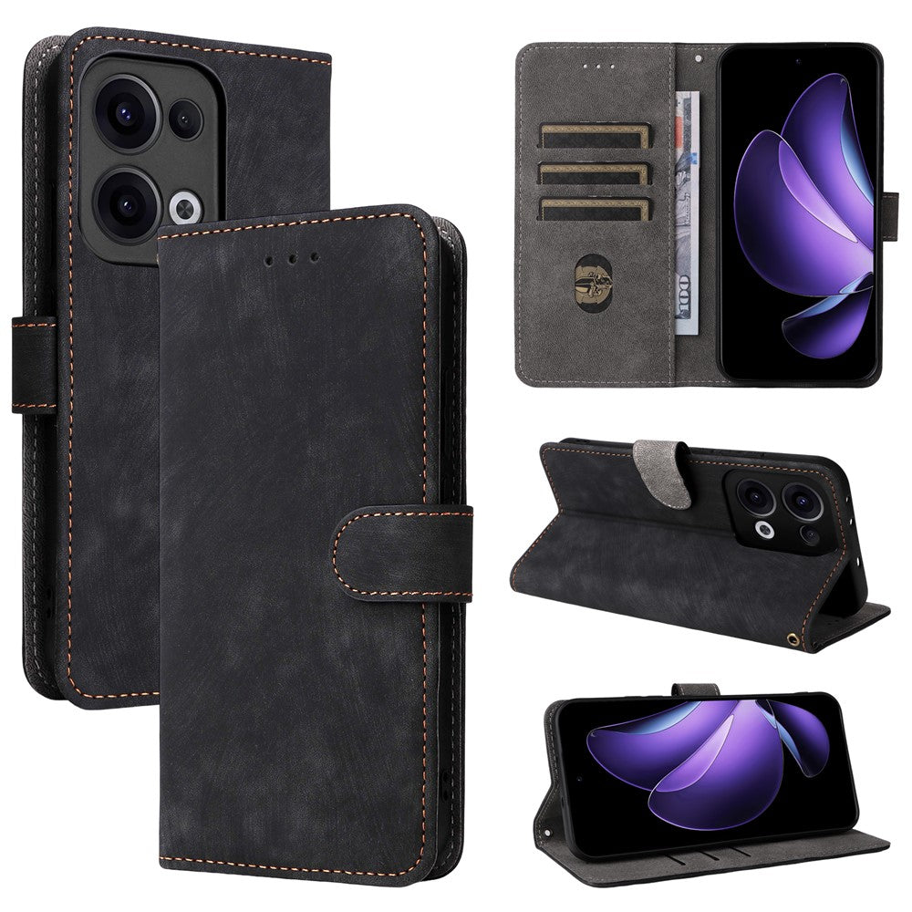 For Oppo Reno13 5G (Global) Wallet Case RFID Blocking PU Leather Cover Stand View