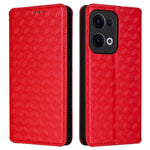 For Oppo Reno13 5G (Global) Wallet Case Rhombus Imprinted Leather Phone Cover