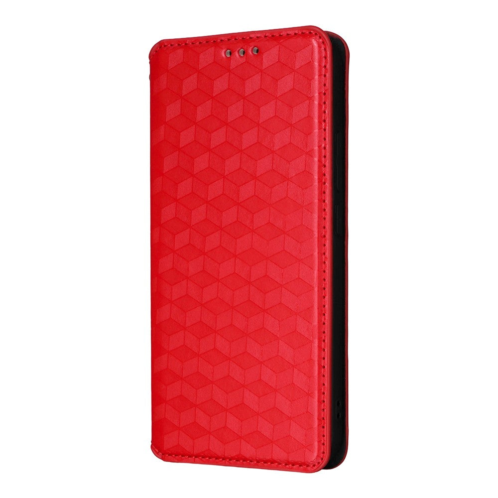 For Oppo Reno13 5G (Global) Wallet Case Rhombus Imprinted Leather Phone Cover