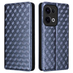 For Oppo Reno13 5G (Global) Wallet Case Rhombus Imprinted Leather Phone Cover