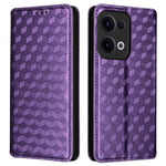For Oppo Reno13 5G (Global) Wallet Case Rhombus Imprinted Leather Phone Cover