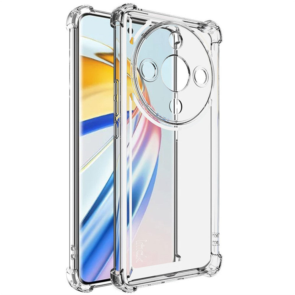 IMAK UX-4-serie til Honor X9b 5G / Magic6 Lite 5G cover lige ramme fire hjørner stødsikkert klart TPU-cover