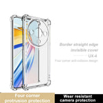 IMAK UX-4-serie til Honor X9b 5G / Magic6 Lite 5G cover lige ramme fire hjørner stødsikkert klart TPU-cover