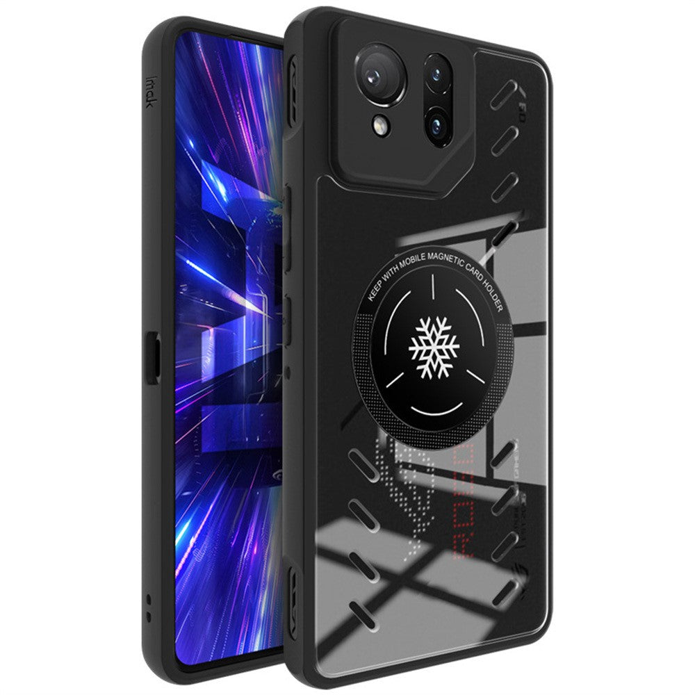 IMAK UX-9A til Asus ROG Phone 9 FE 5G / 9 Pro 5G / Phone 9 5G klart cover med varmeafledning PC TPU telefoncover