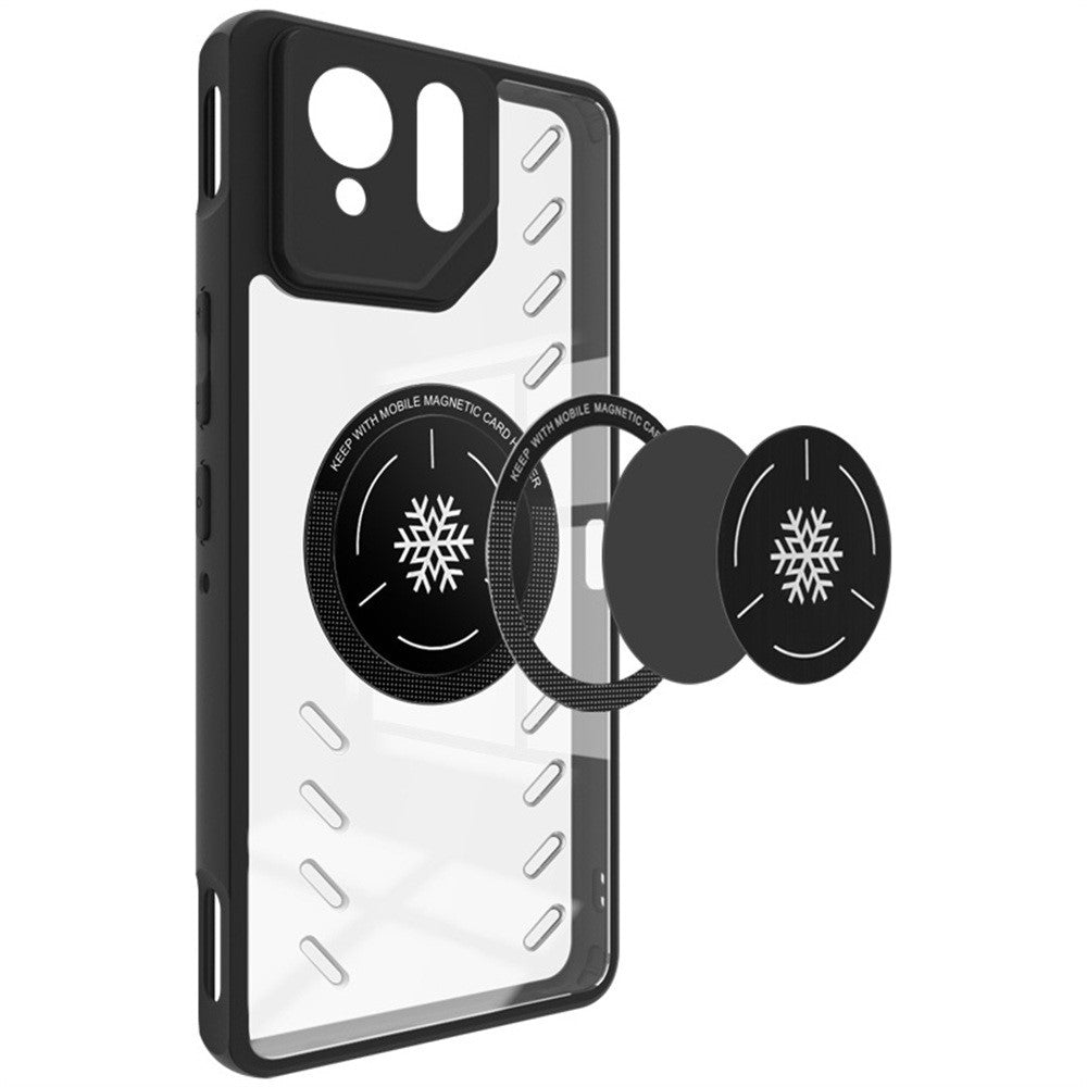 IMAK UX-9A til Asus ROG Phone 9 FE 5G / 9 Pro 5G / Phone 9 5G klart cover med varmeafledning PC TPU telefoncover
