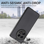 For OnePlus 13 Case Carbon Fiber Texture PU+PC+TPU Phone Back Cover