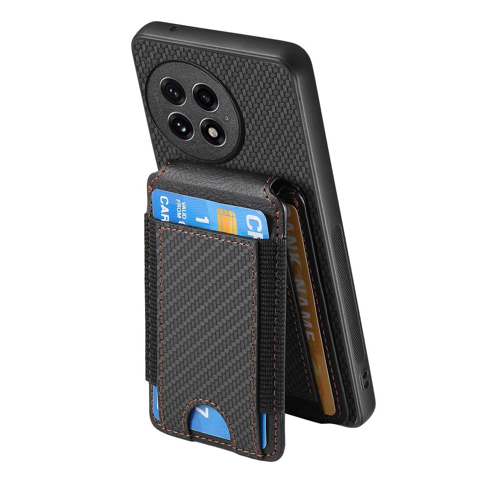 For OnePlus 13 Case with Card Holder Kickstand Leather Back Cover