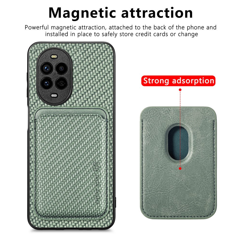 Huawei Nova 13 Pro 5G Skal Magnetiskt Avtagbart Korthållare mobil Baksida