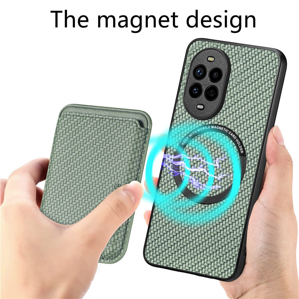 Huawei Nova 13 Pro 5G Skal Magnetiskt Avtagbart Korthållare mobil Baksida