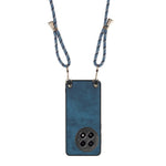 For OnePlus 13 Retro Leather Phone Back Cover with Adjustable Strap