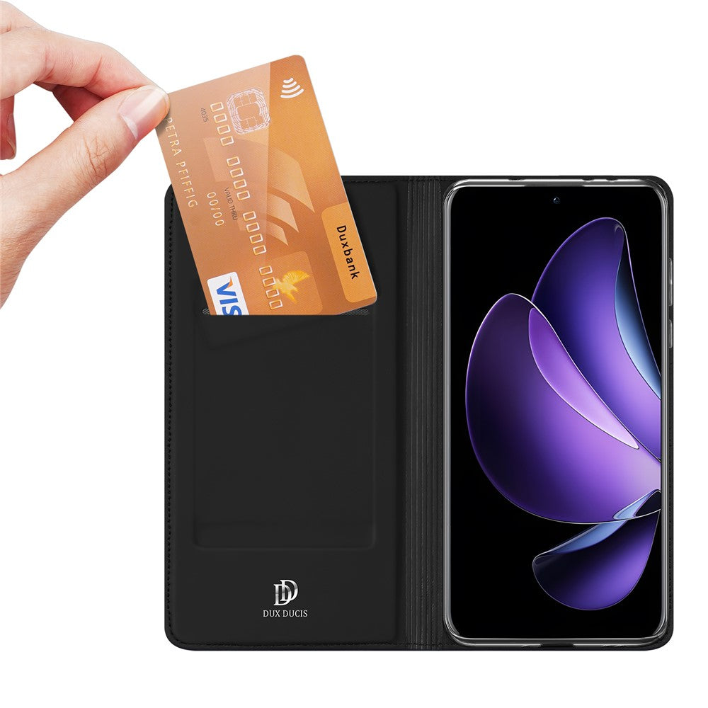 DUX DUCIS til Oppo Reno13 Pro 5G-cover, Skin Pro Series-læderstativcover med kortholder