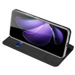 DUX DUCIS til Oppo Reno13 Pro 5G-cover, Skin Pro Series-læderstativcover med kortholder