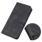 KHAZNEH For Xiaomi Poco M4 5G / M5 5G PU Leather Wallet Case Retro Texture Anti-scratch Stand Inner TPU Phone Cover