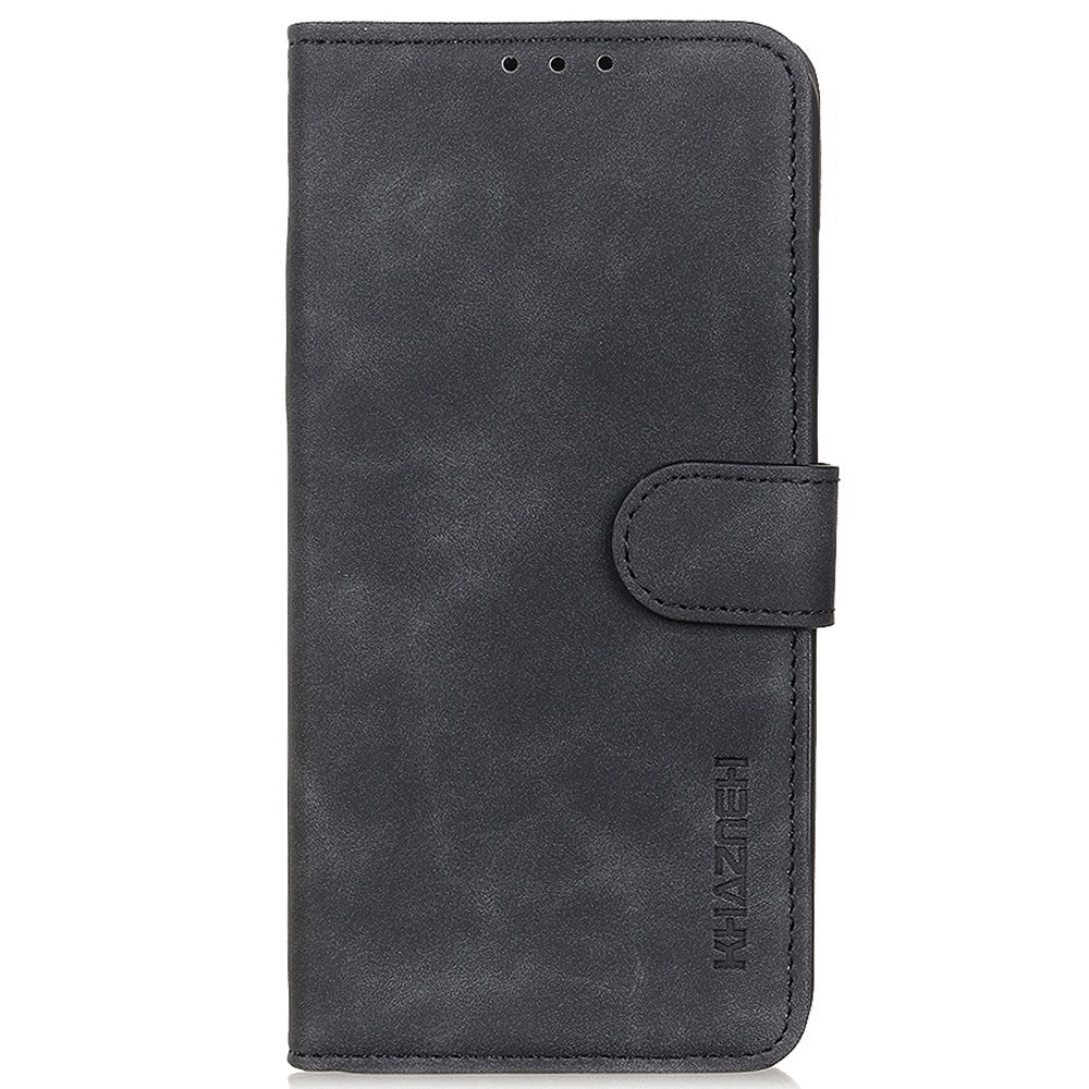 KHAZNEH For Xiaomi Poco M4 5G / M5 5G PU Leather Wallet Case Retro Texture Anti-scratch Stand Inner TPU Phone Cover