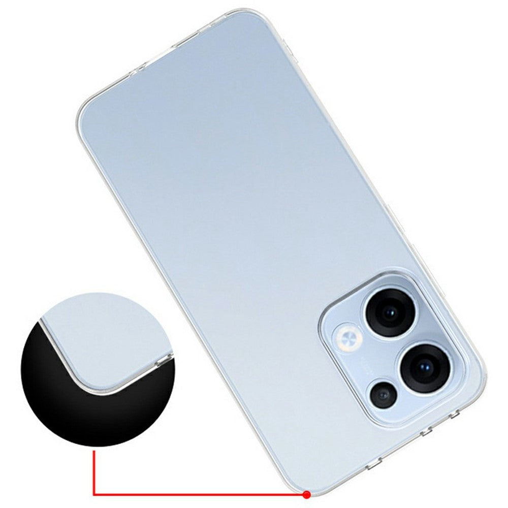 Oppo Reno13 5G (Global) Genomskinligt mobilskal Ultratunt Flexibelt TPU Bakstycke