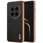 AZNS For Honor Magic7 Pro 5G Case Electroplating Crocodile Texture PU + TPU Phone Cover