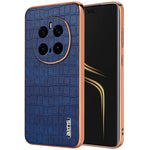 AZNS For Honor Magic7 Pro 5G Case Electroplating Crocodile Texture PU + TPU Phone Cover