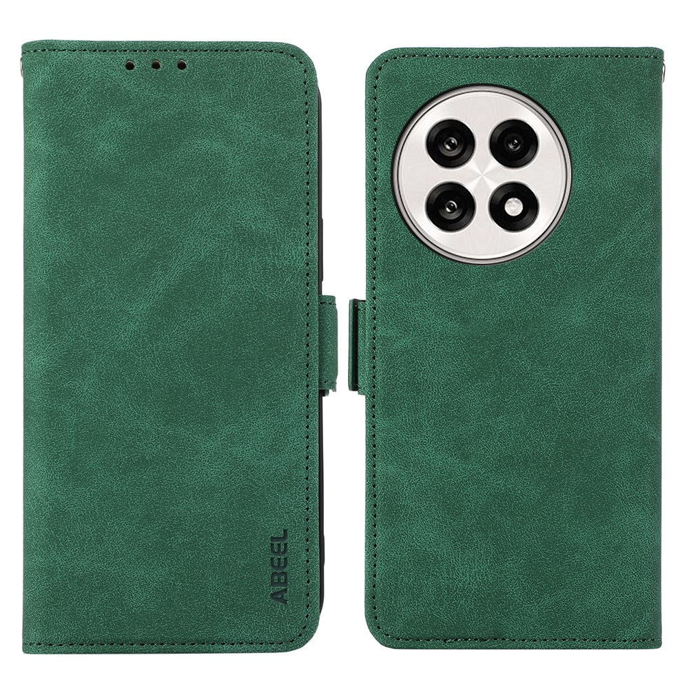 ABEEL mobilskal för OnePlus 13R 5G / Ace 5 5G / 5 Pro 5G Skal PU-läder Folio Stativ View RFID-blockering