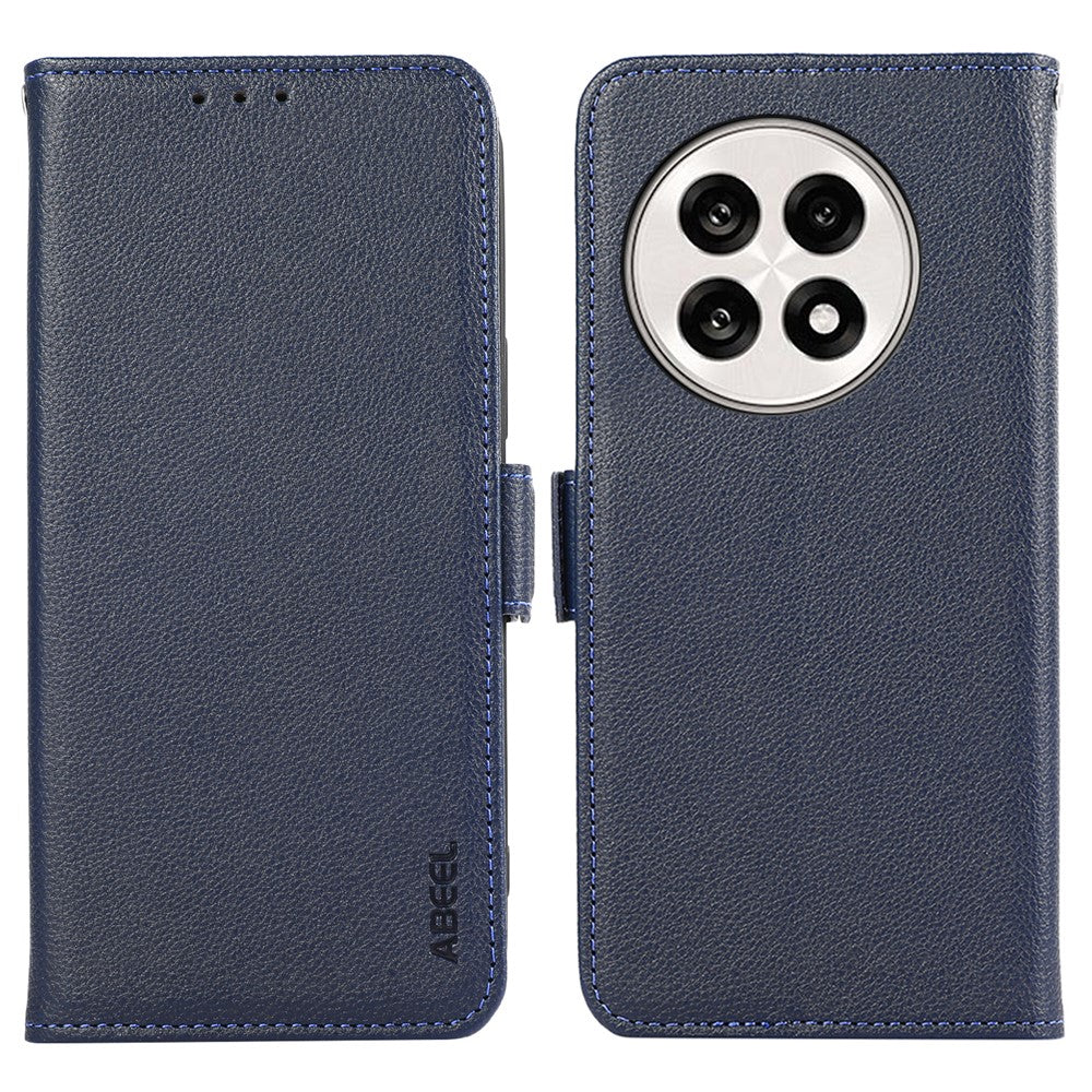 ABEEL mobilskal För OnePlus 13R 5G / Ace 5 5G / Ace 5 Pro 5G Litchi Texture Leather RFID Blocking Cover