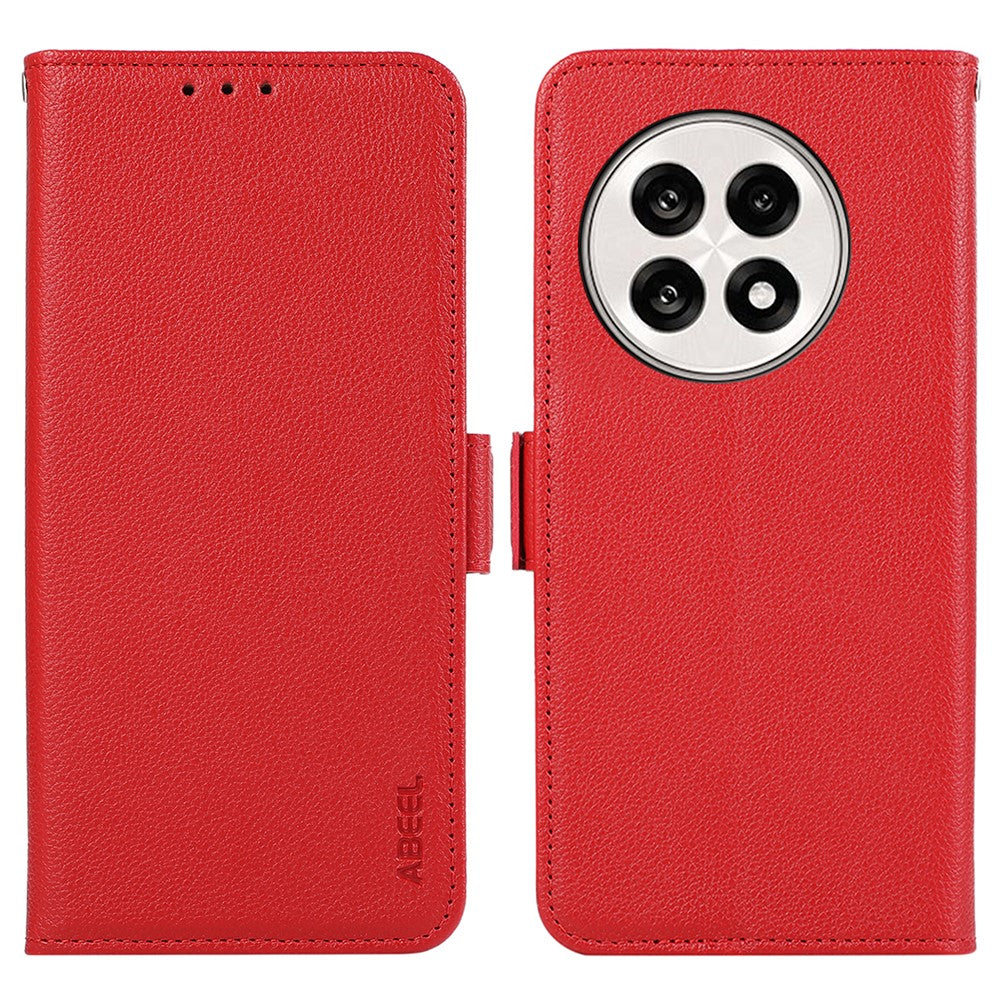 ABEEL mobilskal För OnePlus 13R 5G / Ace 5 5G / Ace 5 Pro 5G Litchi Texture Leather RFID Blocking Cover