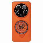 For Xiaomi 14 Ultra PC Phone Case Rotating Spinner Ring Kickstand Rubberized Back Cover