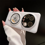 For Xiaomi 14 Ultra PC Phone Case Rotating Spinner Ring Kickstand Rubberized Back Cover