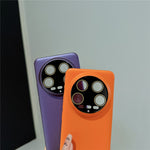 For Xiaomi 14 Ultra Matte Phone Case Rubberized PC Mobile Cover with Lens Protector