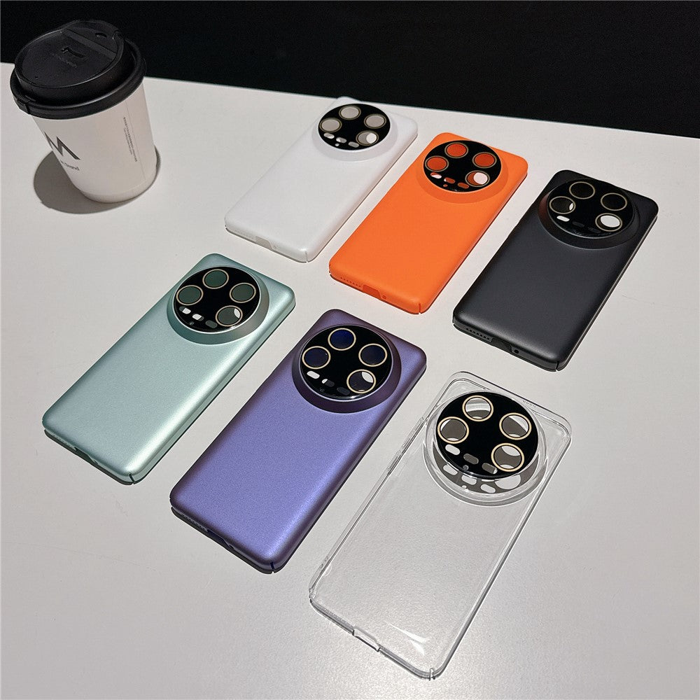 For Xiaomi 14 Ultra Matte Phone Case Rubberized PC Mobile Cover with Lens Protector