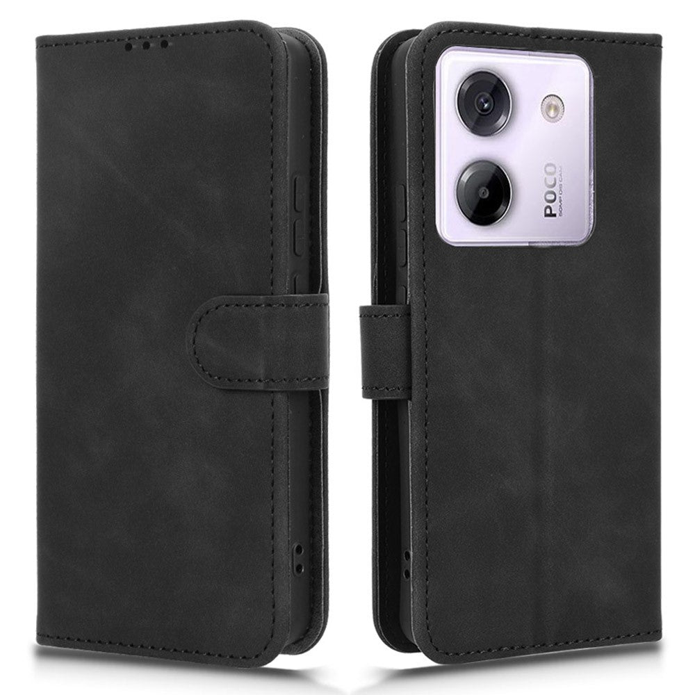 For Xiaomi Poco M7 Pro 5G Leather Case Skin Feel Anti Drop Wallet Flip Phone Cover