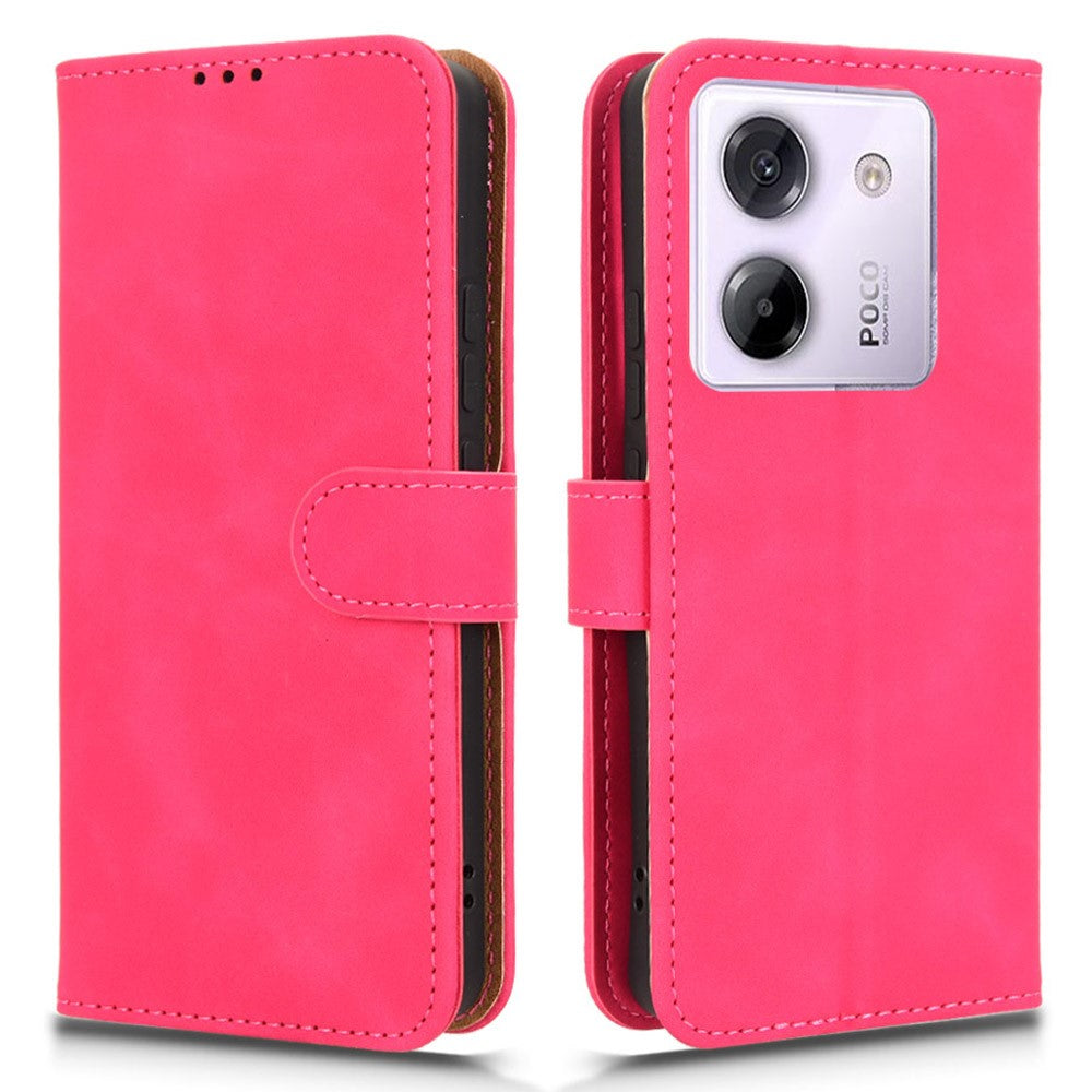 For Xiaomi Poco M7 Pro 5G Leather Case Skin Feel Anti Drop Wallet Flip Phone Cover
