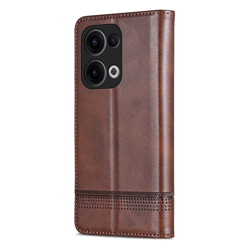 AZNS For Oppo Reno13 5G (Global) Case Cowhide Texture PU Leather Wallet Phone Cover