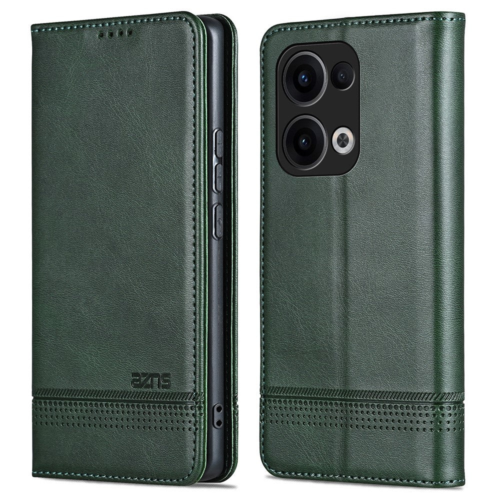 AZNS For Oppo Reno13 5G (Global) Case Cowhide Texture PU Leather Wallet Phone Cover