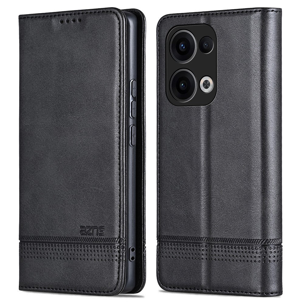AZNS For Oppo Reno13 5G (Global) Case Cowhide Texture PU Leather Wallet Phone Cover