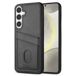 AZNS K1-serien Samsung Galaxy A56 5G-cover med kalveskindsstruktur, stødsikkert PU+TPU-mobilcover med 2 kortpladser