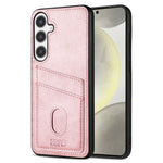 AZNS K1-serien Samsung Galaxy A56 5G-cover med kalveskindsstruktur, stødsikkert PU+TPU-mobilcover med 2 kortpladser