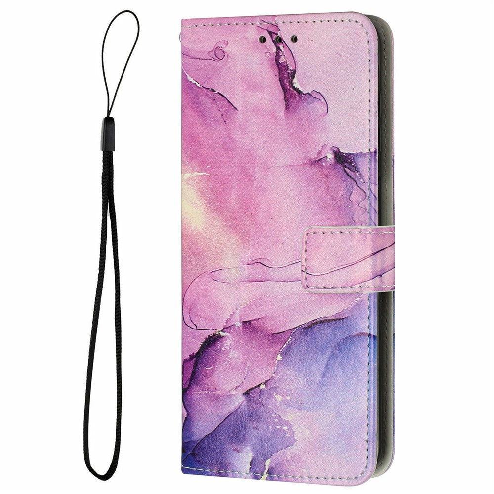 For Xiaomi 15 Pro Stand Case Marble Pattern PU Leather Wallet Phone Cover