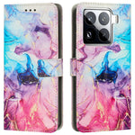 For Xiaomi 15 Pro Stand Case Marble Pattern PU Leather Wallet Phone Cover