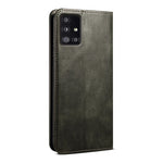 For Samsung Galaxy A21s Case Crazy Horse Texture Waxy Leather Wallet Stand Phone Cover