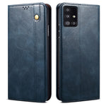 For Samsung Galaxy A51 5G Case Crazy Horse Texture Waxy Leather Wallet Stand Phone Cover