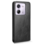 For Xiaomi Poco M7 Pro 5G / Redmi Note 14 5G Case with Card Slot Magnetic Vertical Flip Leather Phone Cover
