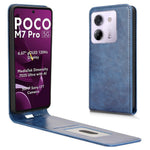 For Xiaomi Poco M7 Pro 5G / Redmi Note 14 5G Case with Card Slot Magnetic Vertical Flip Leather Phone Cover