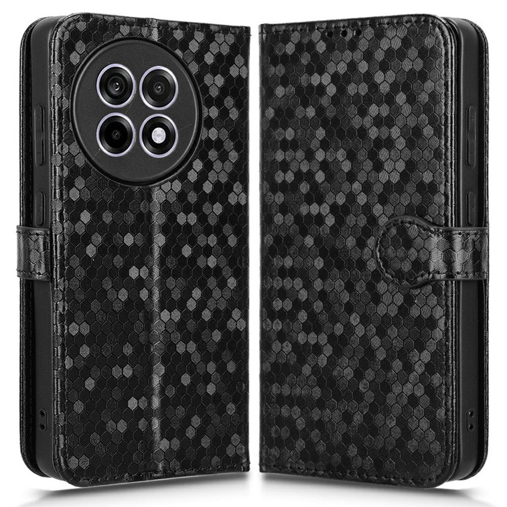 PU Leather Case For OnePlus 13R 5G  /  Ace 5 5G  /  Ace 5 Pro 5G Wallet Dot Pattern Imprint Phone Cover