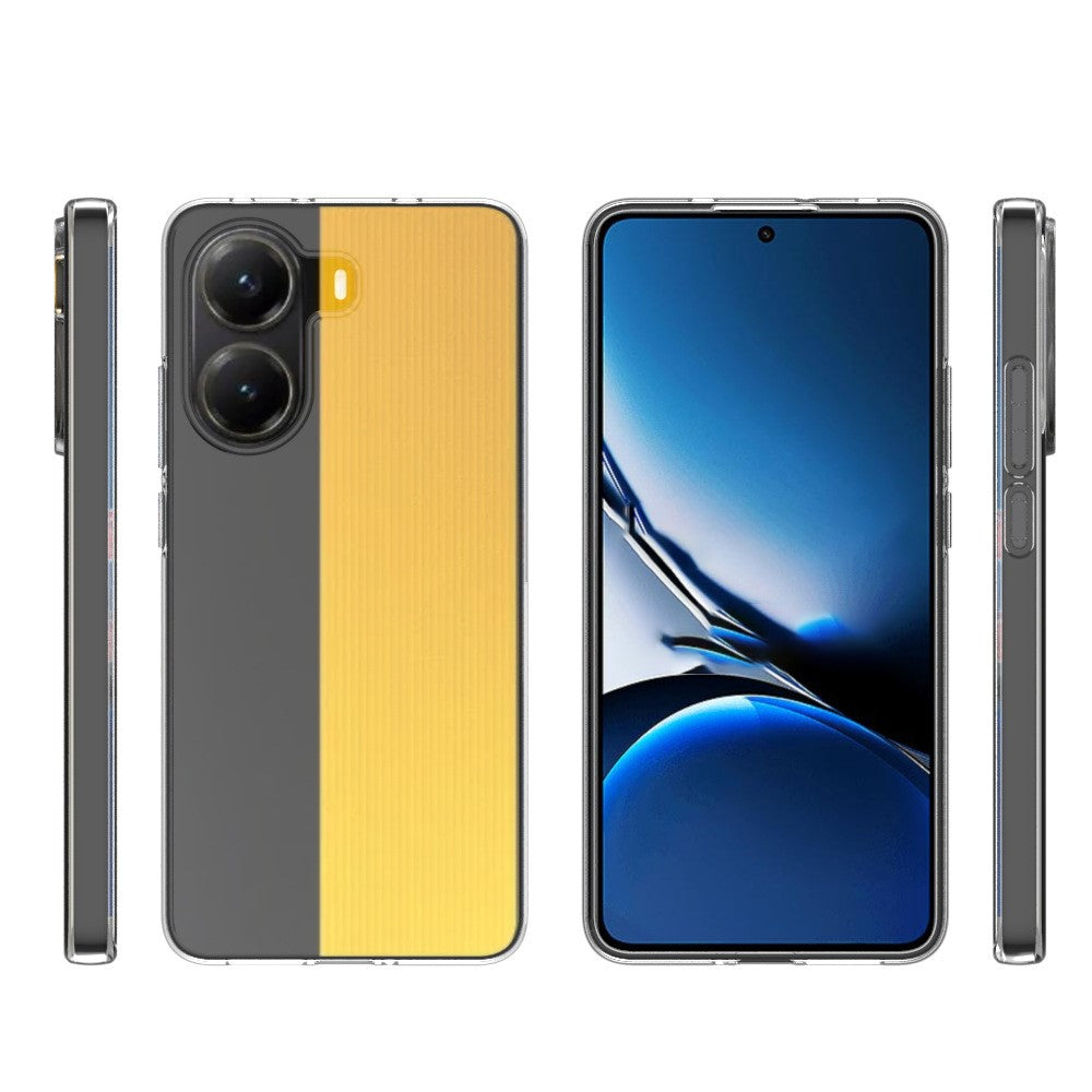 For Xiaomi Poco X7 Pro 5G / Redmi Turbo 4 5G Clear Phone Case Watermark-Resistant TPU Back Cover